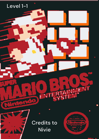 Level 1-1 of Super Mario Bros Unfinished