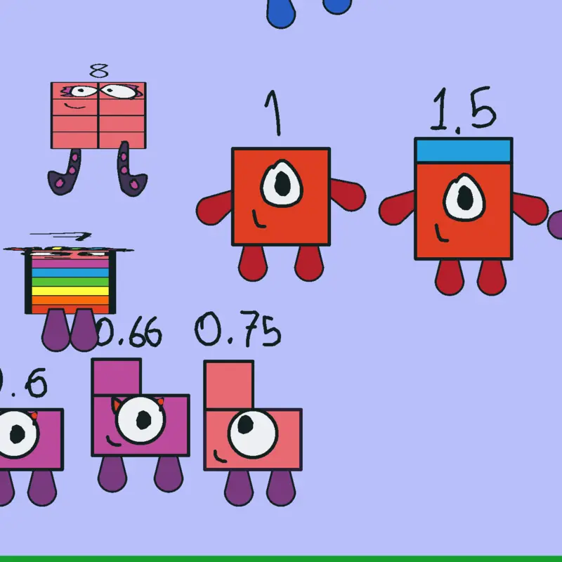 Number blocks - tirty to one trillion by @baizhan_8