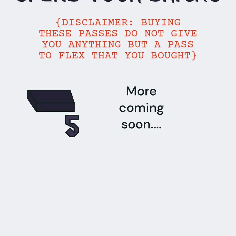 SPEND YOUR BRICKS by @redactedmost