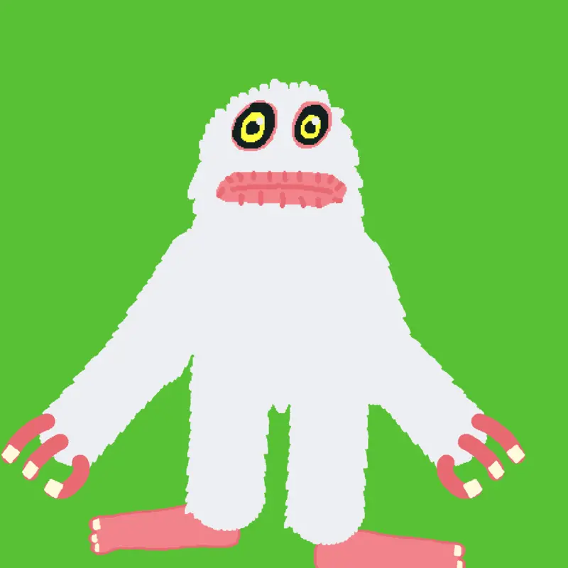 Mammott on plant island ragdoll by @Ethan10gaming