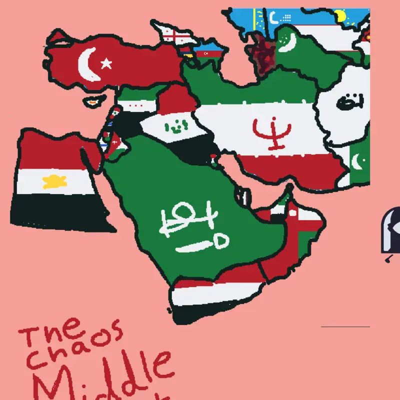The chaotic Middle east by @fireybetter