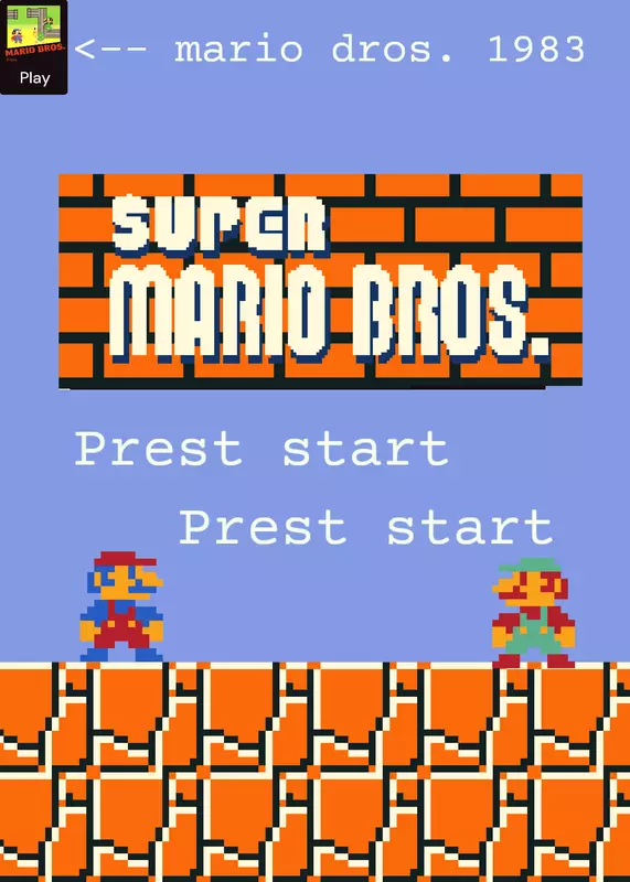Super Mario Bros My Version by @Littleman2015_Land