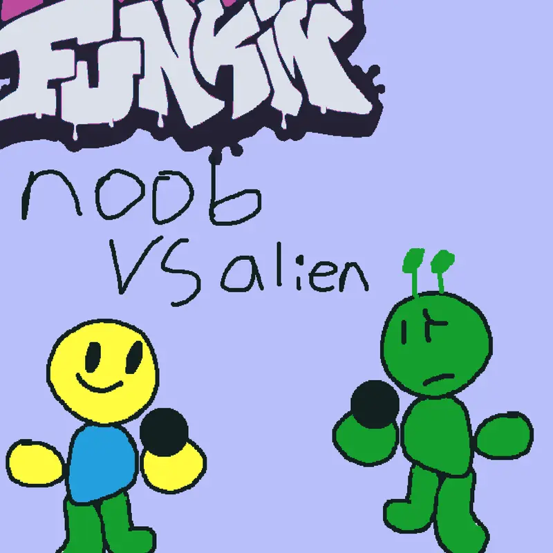 Noob clásico vs alien by @EthanMerlo