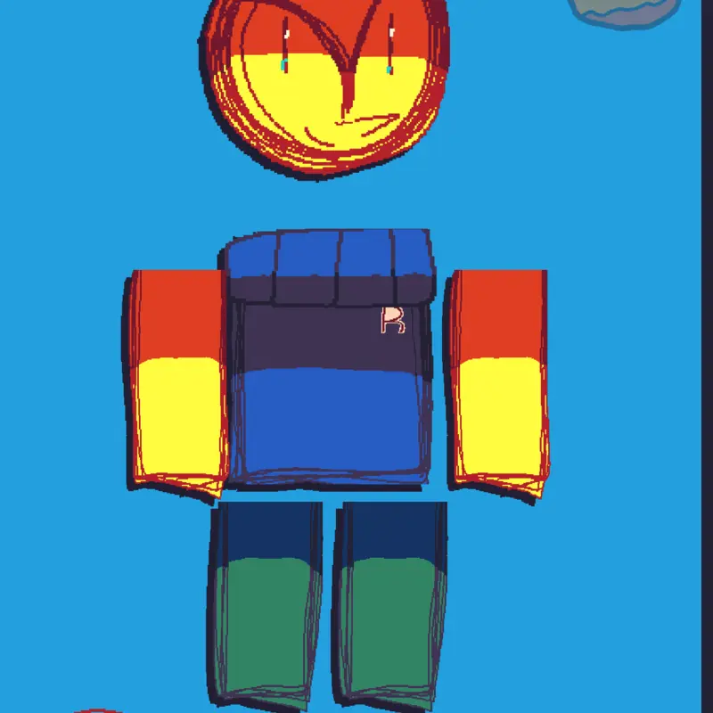 1st actual game! noob ragdoll. by @popcornkiddie