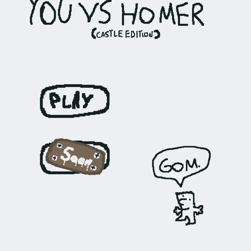 You VS Homer (castle edition/my edition) by @brennuz_0fc
