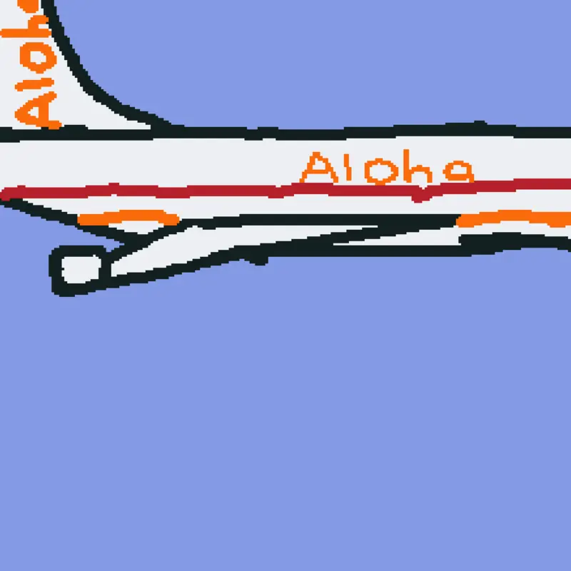 Aloha Airlines Flight 243 by @GrissellaAprilia