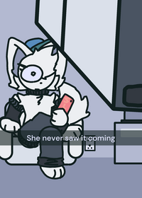 She never saw that coming.