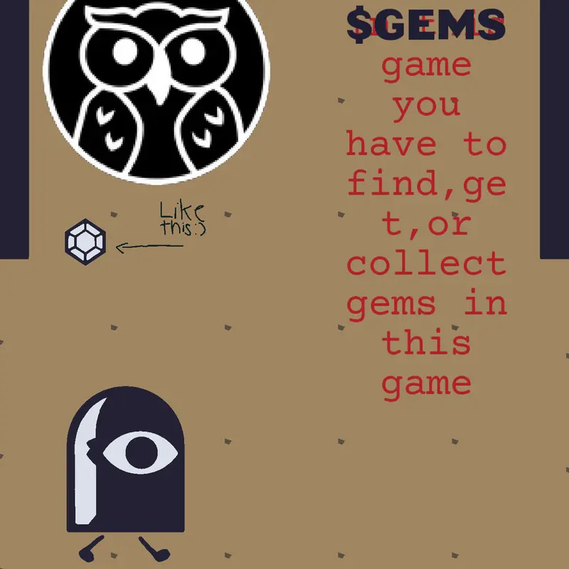 collect the gems! by @uplairslikesturtles