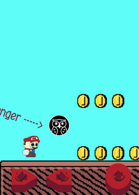 Mario and your glitched avatar