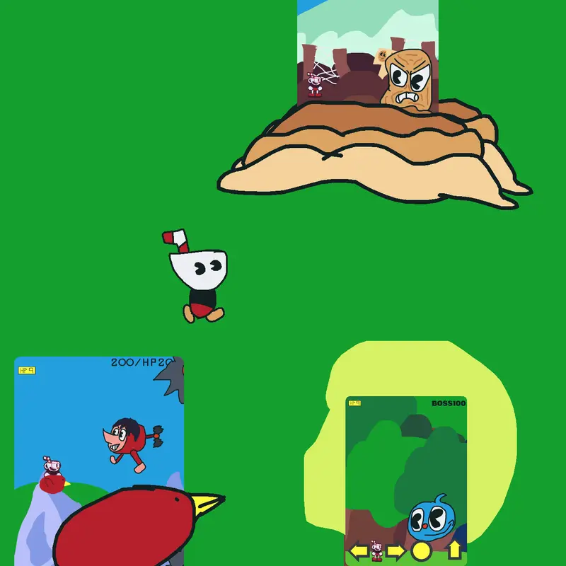 Cuphead world map by @CUPTIME