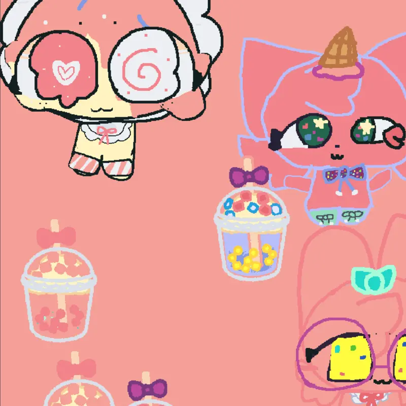 MukBang  cute baby dolls by @mariekai