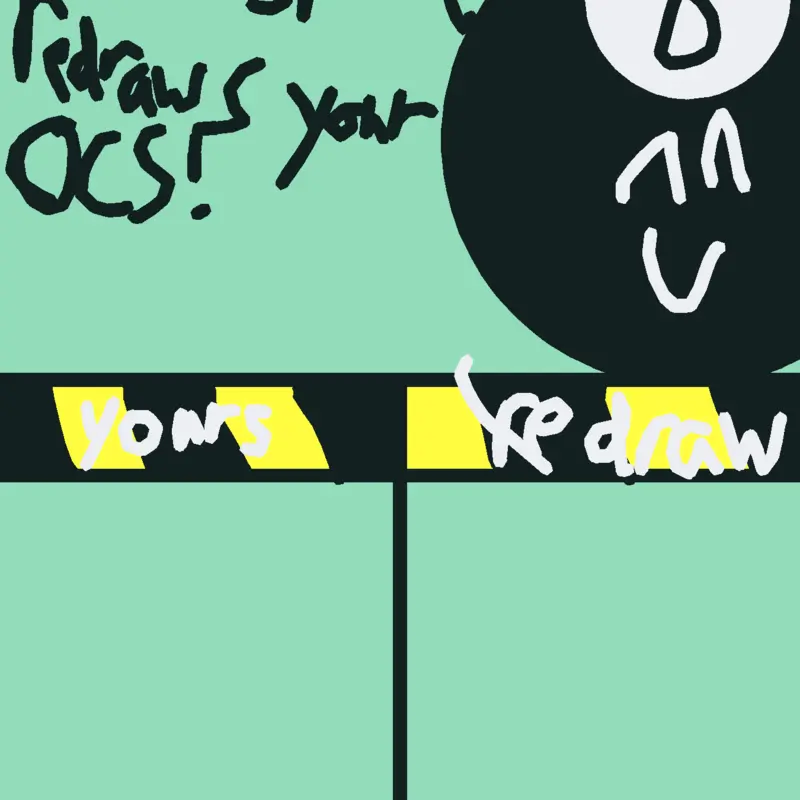 Fiery Jr and 8-ball redraws ocs! by @Mushroom_ville_ALT