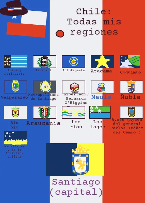 Chile: mis regiones by @Unchileno2014_Castle