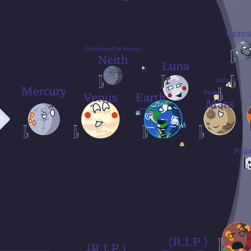 Solar system (My little milky way home) by @-Gaia_Bh1-