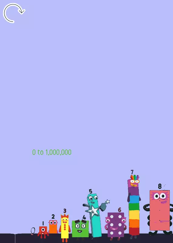 0-1,000,000 number blocks battle by @baizhan_8