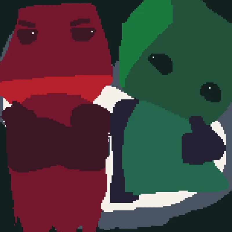 RED AND BLUE by @cloudykitty09