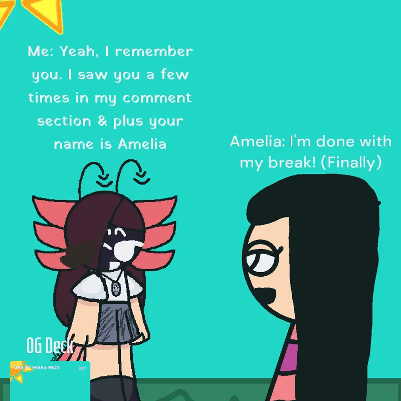 Response to Kira by @Ameliathesprunkisisland
