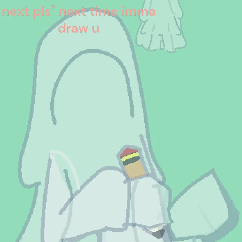 Little ghost & Normal ghost by @Nothing_bleah
