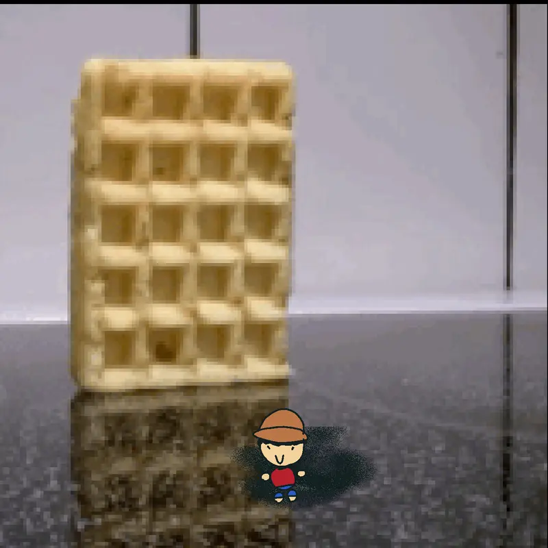 Oh no a waffle is gonna fall on Luffy! by @CLOUDCASTLE
