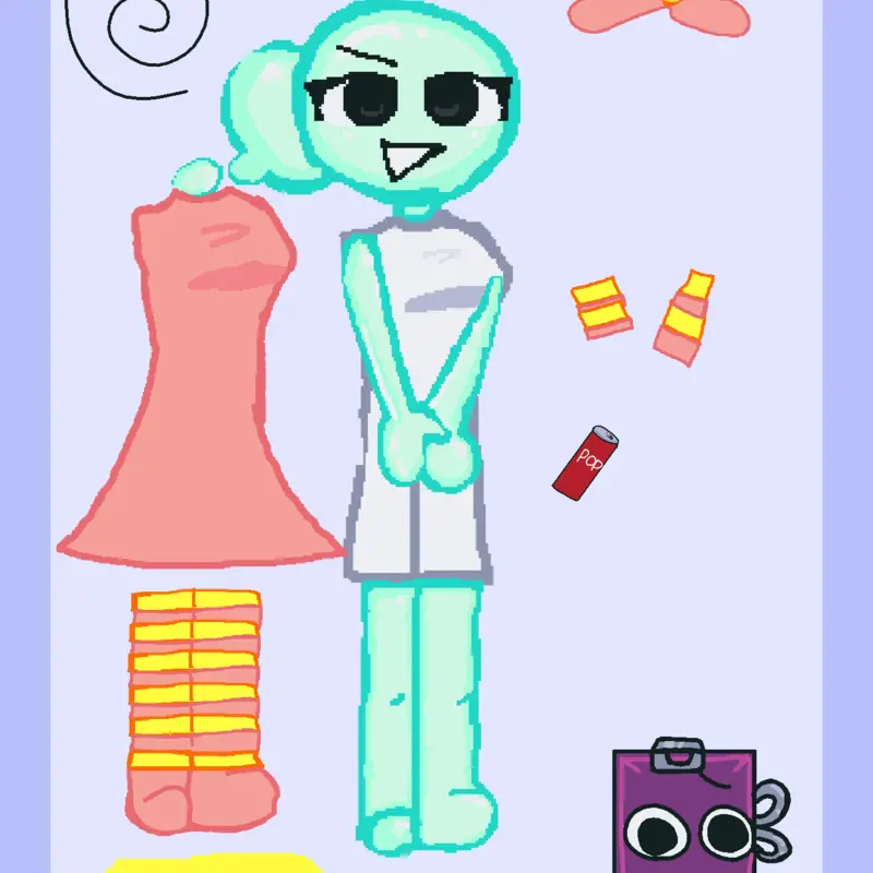 Dandy world dress up by @purple_blue_concrete