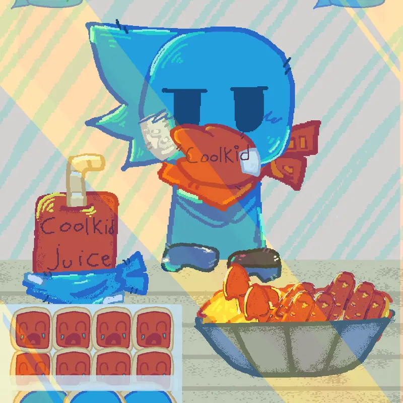 Bluudude mukbang :] by @P4RTY