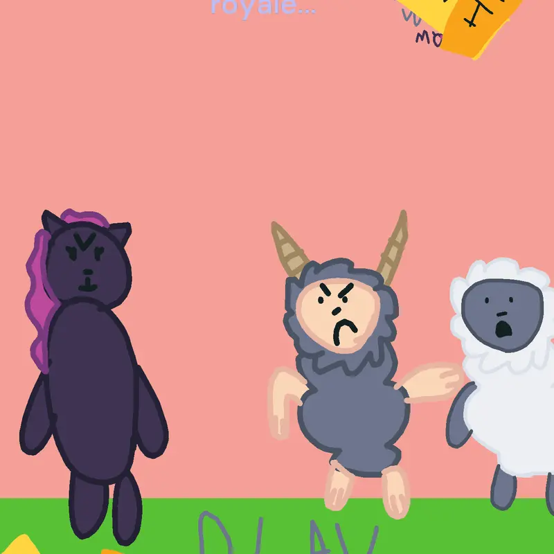 Battle royale sheep. by @elianaangelo