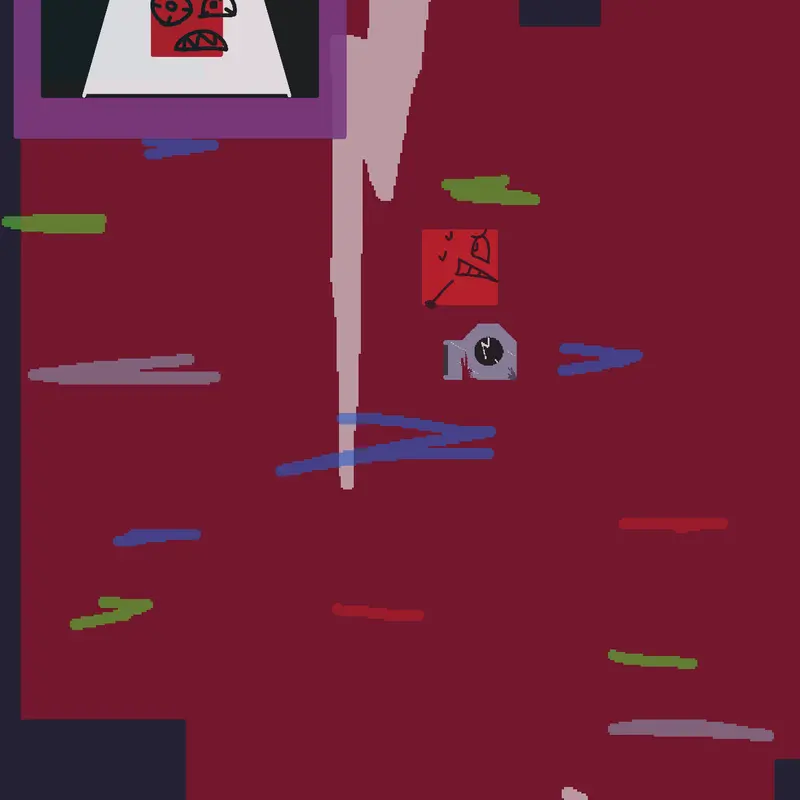 Red cube Suffering by @candyheartz