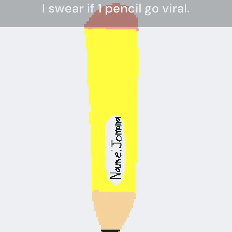 I swear if 1 pencil go viral. 🥀🙏 by @Noob_roblox6