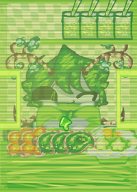 Mukbang but mint themed