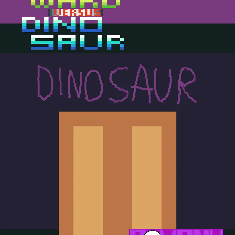 Squidward vs Dino Saur by @Comany_Animal