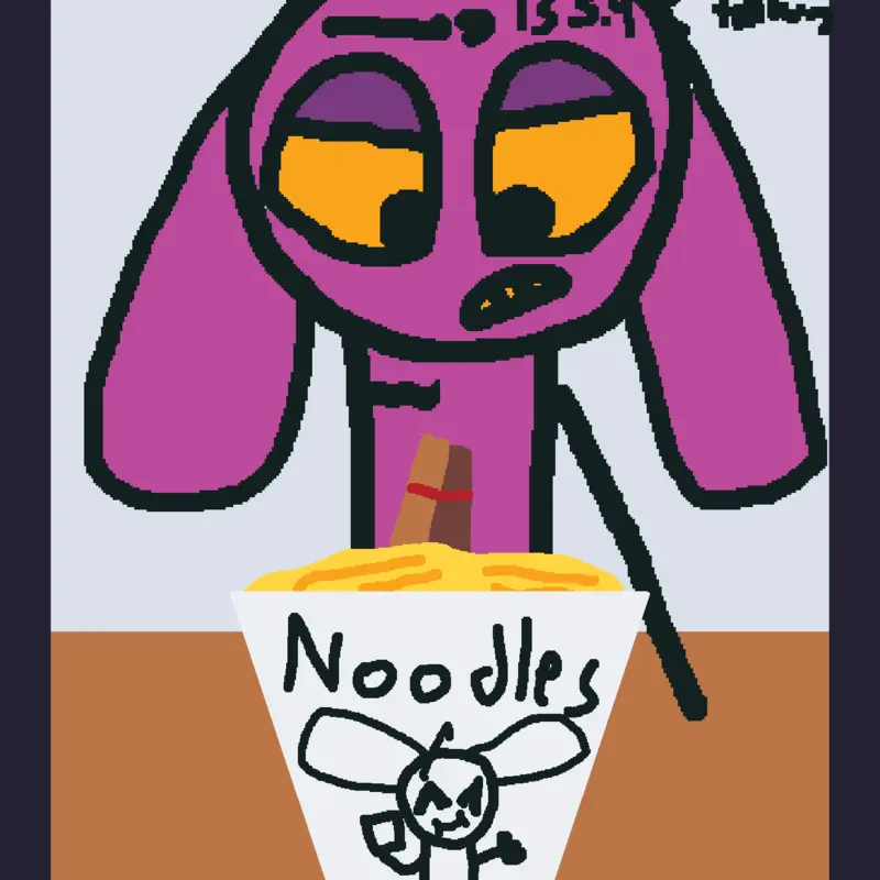 Jax eating noodles by @Graysonprince8116