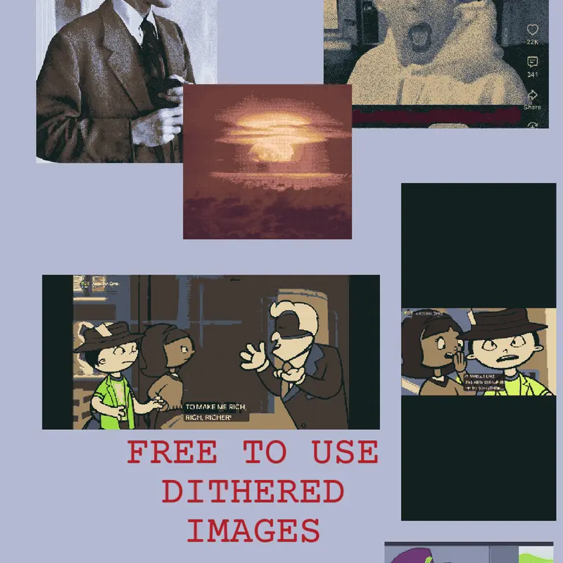 FREE DITHERED IMAGES!! by @Space-guy