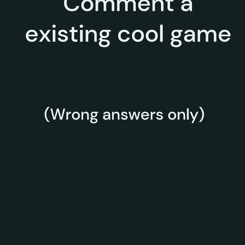 Game by @wescr9
