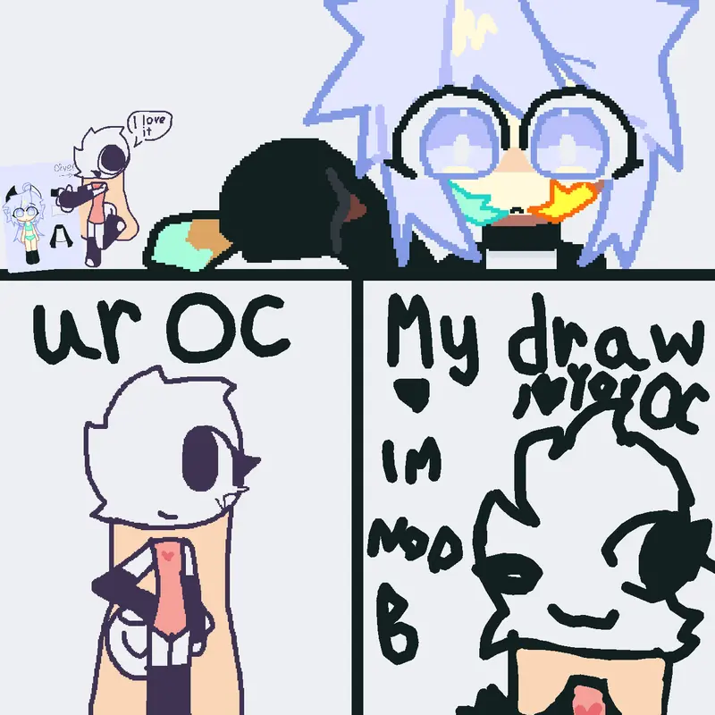 I love your oc gurl or boy is cute by @Frisk_Charahiiii