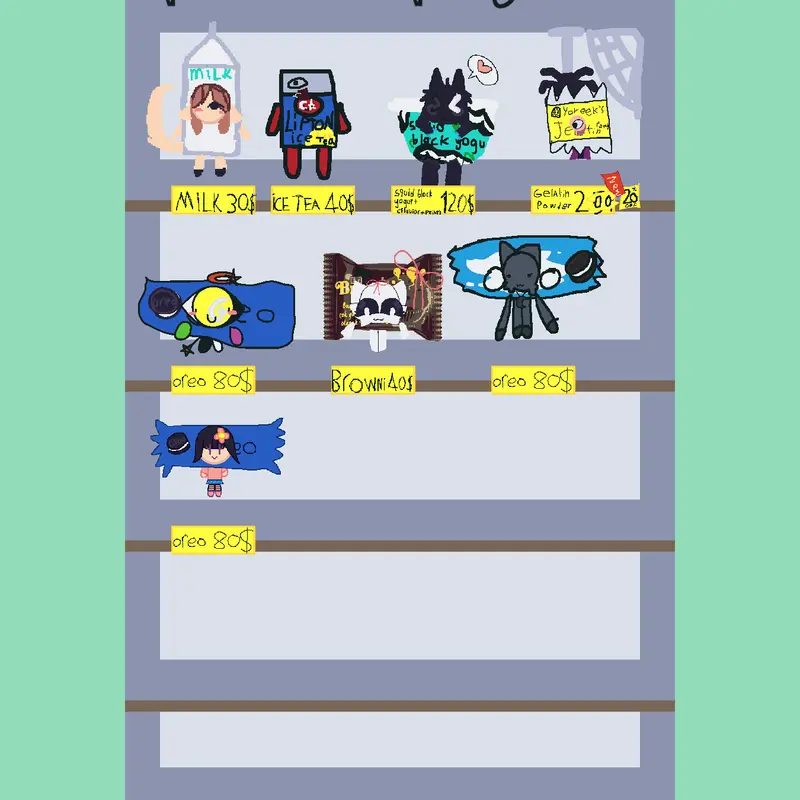 Fridge Food by @Snow_Yuki