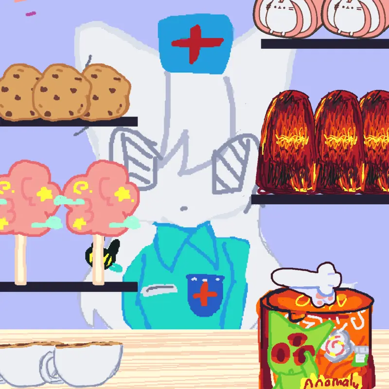 Head nurse mukbang by @ST4RM00N_133