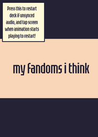 my fandoms