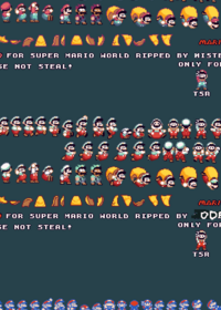 Mario sprites Super mario world