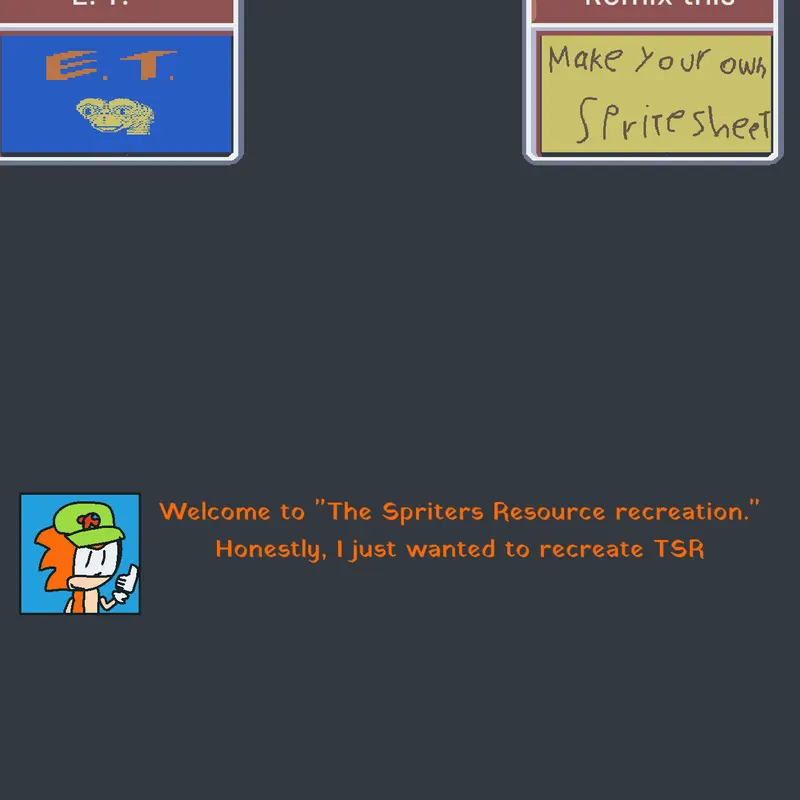 The Spriters Resourse recreation by @am0gus1