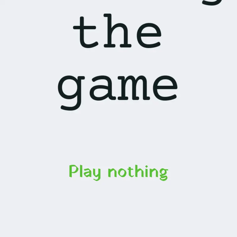 Game by @Borg