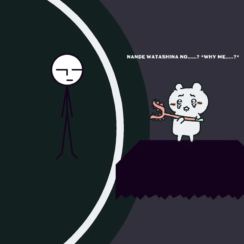 Chiikawa is scared by @qukieesss_12345