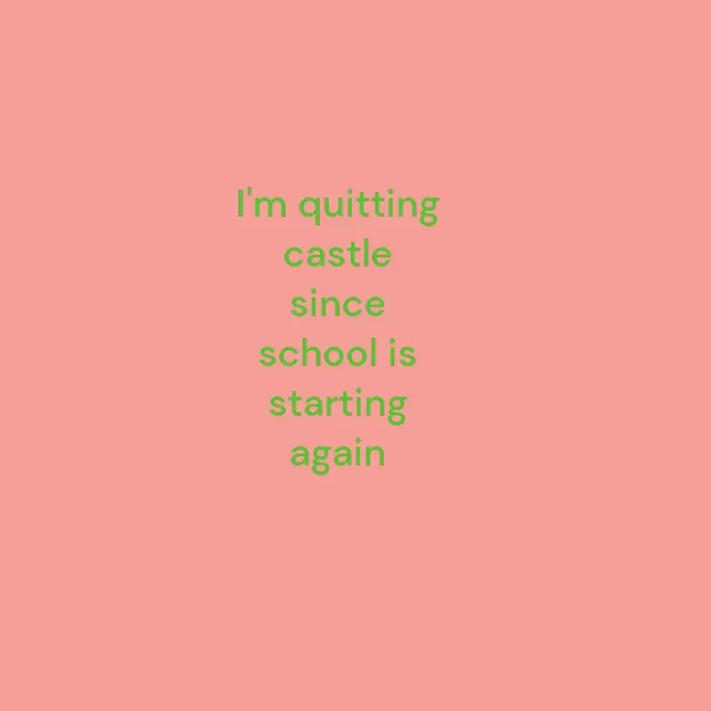 I'm quitting castle by @joegoza