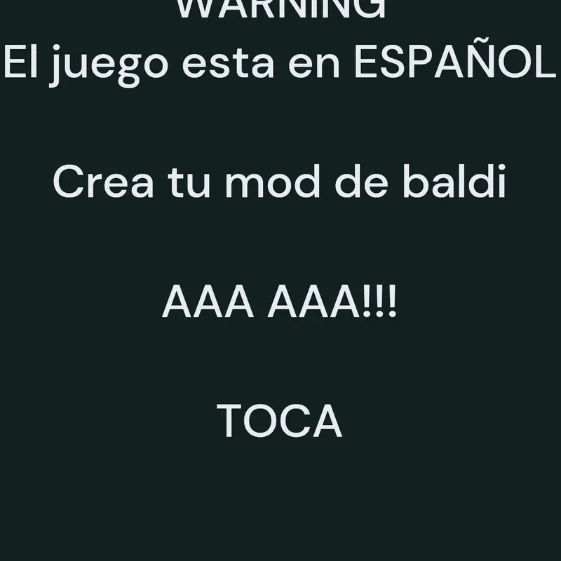 Una plantilla de baldi by @RobenBahamonde