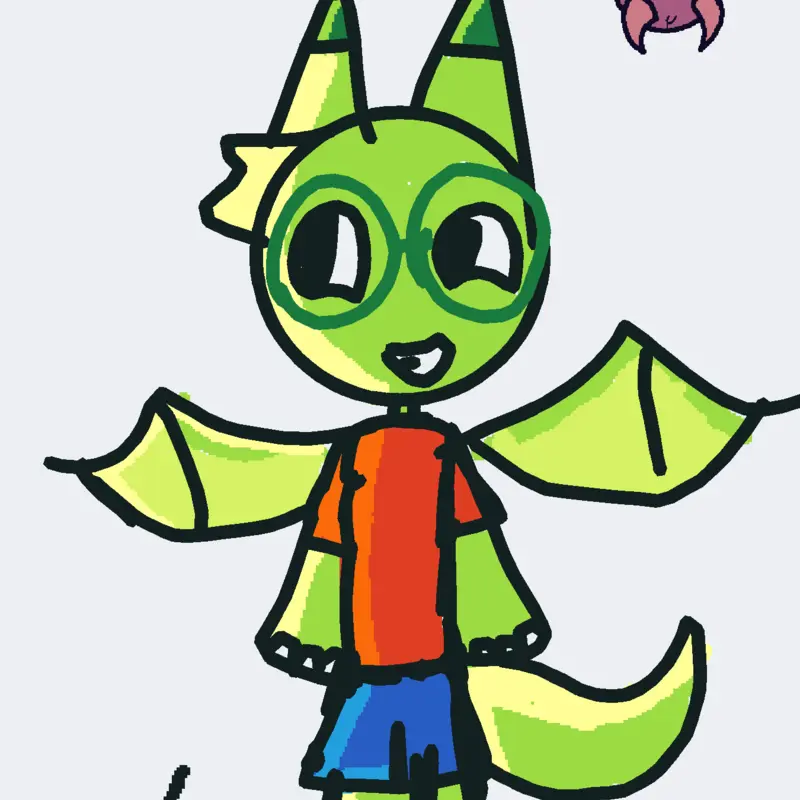 He Is Greeny the Little Dragon by @MartaTheItalian