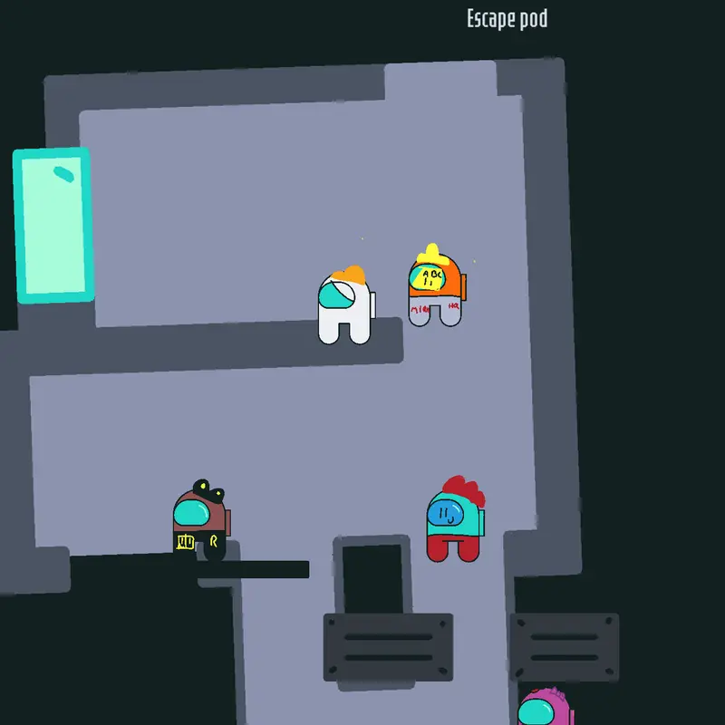 The game involves five crew members, one by @claudiosil