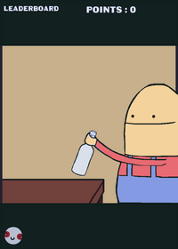 Throwing bottles with Larry --Inspired-- by...