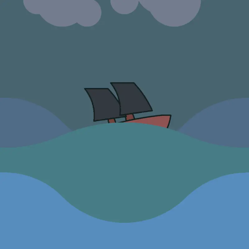 Pirate Ship Animation by @Frogmo