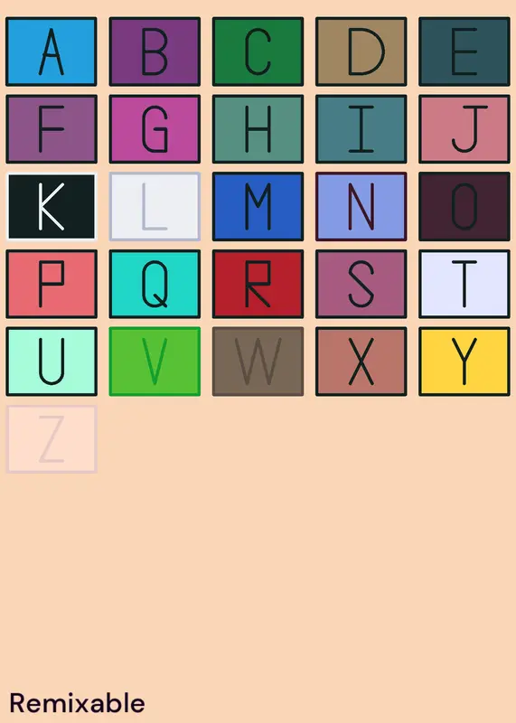 Alphabet by @Francisco2026Pyramixed