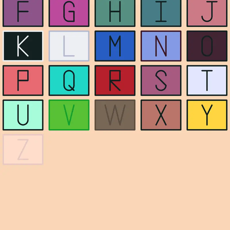 Alphabet by @Francisco2026Pyramixed