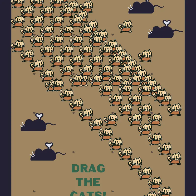 Just drag the cats by @alexceana07
